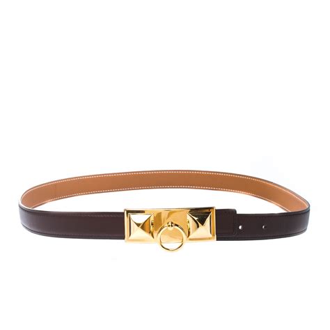 womens brown hermes belt